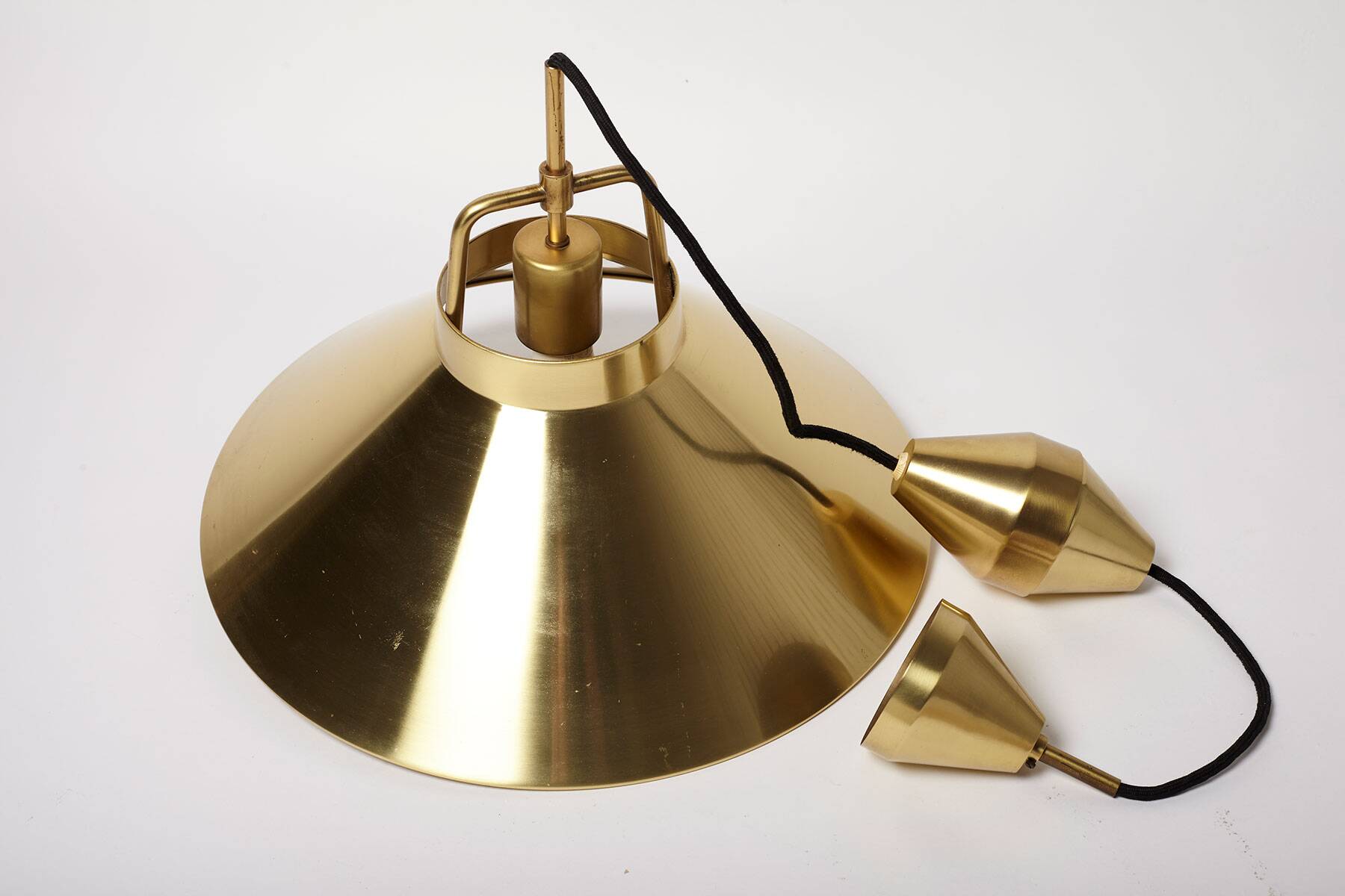 Brass Pendant Light by Fog & Mørup, Denmark 1970’s