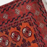 Handmade antique Afghan Baluch rug 118cm x 149cm, 1920s