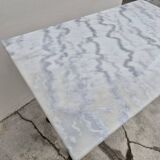 Antique marble and cast iron bistro restaurant table