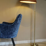 Armchair in blue velvet, Italy 1950s