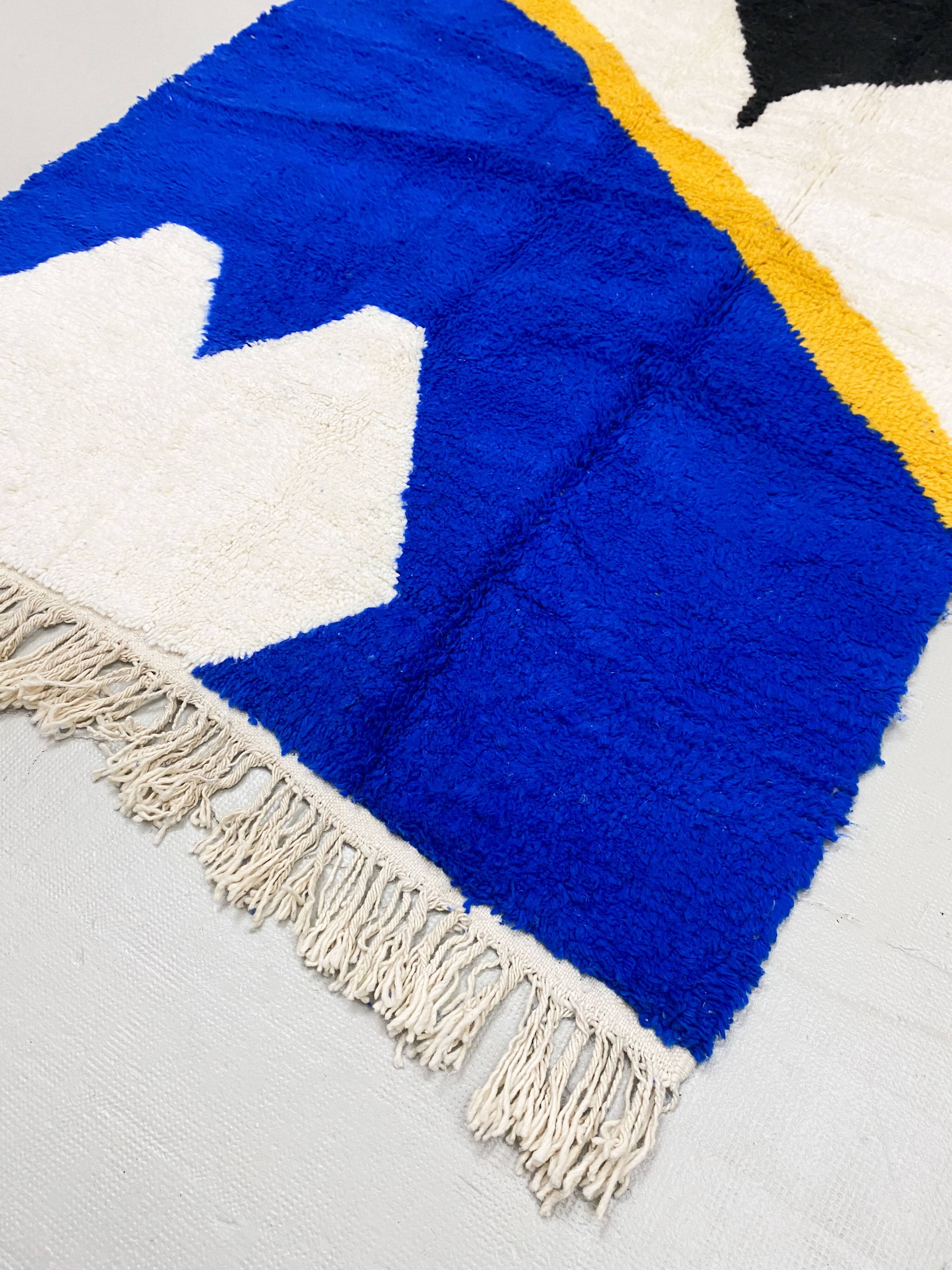 Moroccan Berber carpet Beni Ouarain colorful 2.56x1.55m