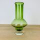 Vase scandinave verre Riihimaki vert