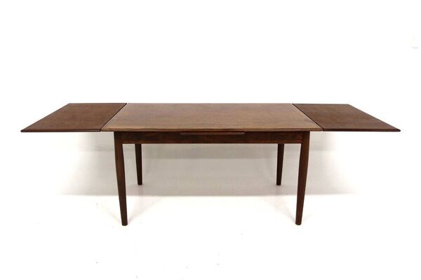 Table de salle à manger ''portefeuille'' en teck, Danemark, 1960
