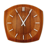 Mid-century modern teakwood wall clock by Junghans