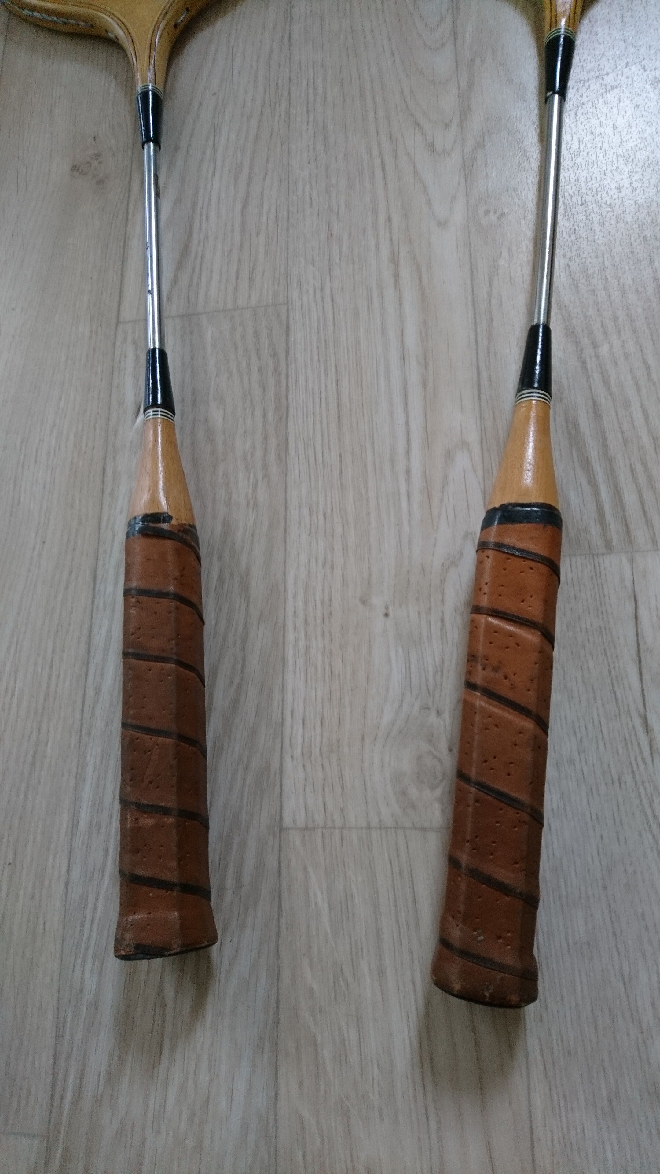 Vintage badminton rackets