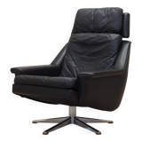 Fauteuil pivotant, design danois, années 1970, designer : Werner Langenfeld, fabrication : Esa