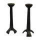 Pair of candlesticks gross cast-iron