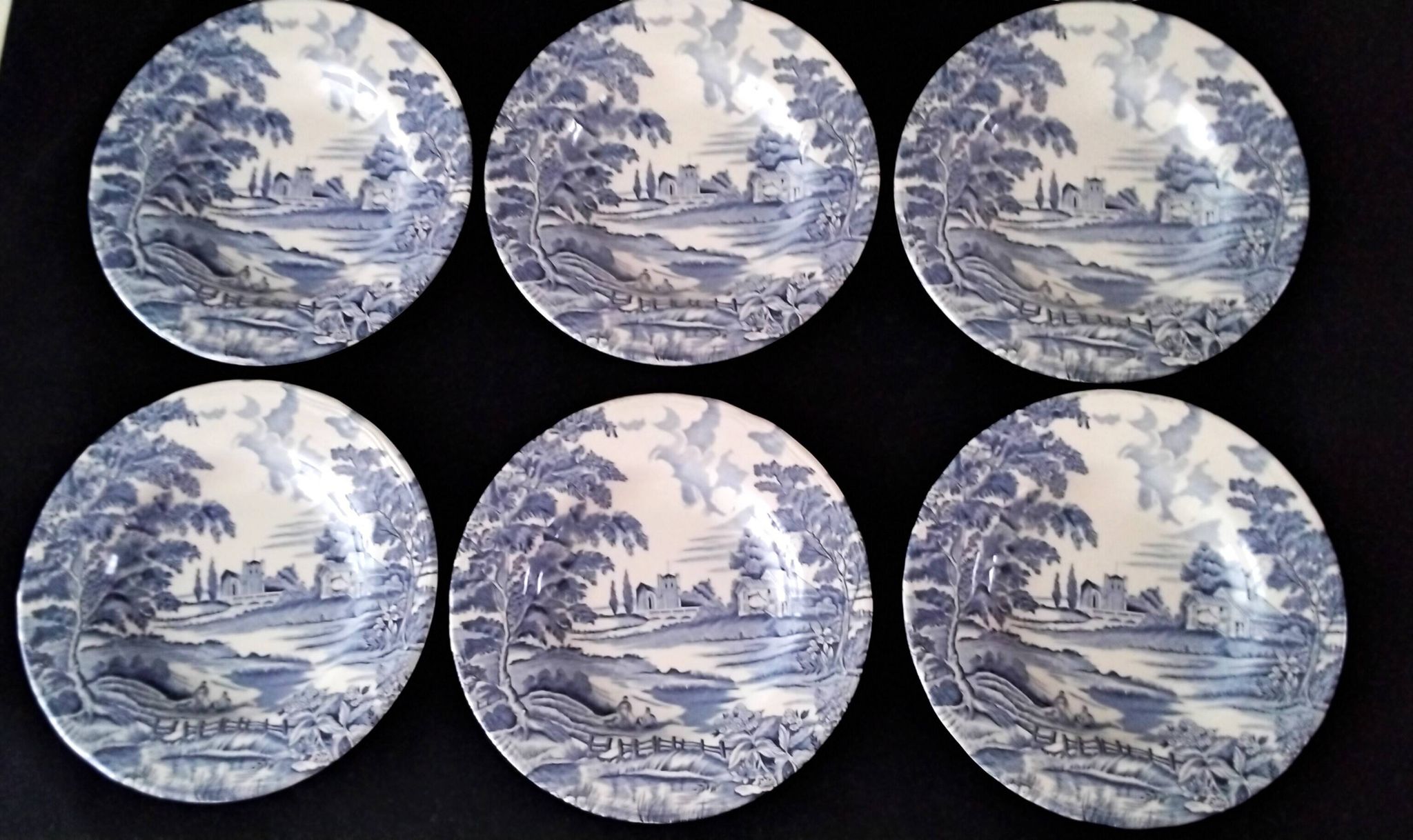 6 assiettes creuses Lunéville Modèle "English Style"