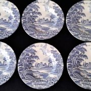 6 assiettes creuses Lunéville Modèle "English Style"