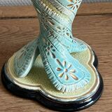 Paire de vases barbotine anciens