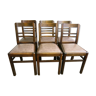 Set of six mid-century chairs