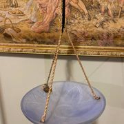 Art Deco blue pendant light