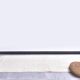 Tapis de couloir vintage en laine fait main blanc 2x8, 67x246 cm