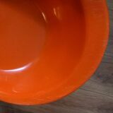 Vintage orange plastic children's armchair