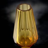 Yellow Faceted Vase by Seguso, Murano glass, Italy, 1970