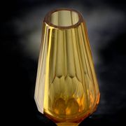 Yellow Faceted Vase by Seguso, Murano glass, Italy, 1970