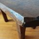 Brutalist coffee table made of solid wood – Handcrafted – 1960s-70s