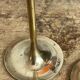 Pair of candlesticks, minimalist design in brass