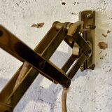 Brass accordion arm wall lamp by alfred müller for amba – 50s