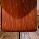Paire de chaises vintage bois et métal pour bureau d'écolier