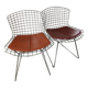 Harry BERTOIA (1915 - 1978) Suite de six chaises "420" - création 1952 Structure en maille de fil