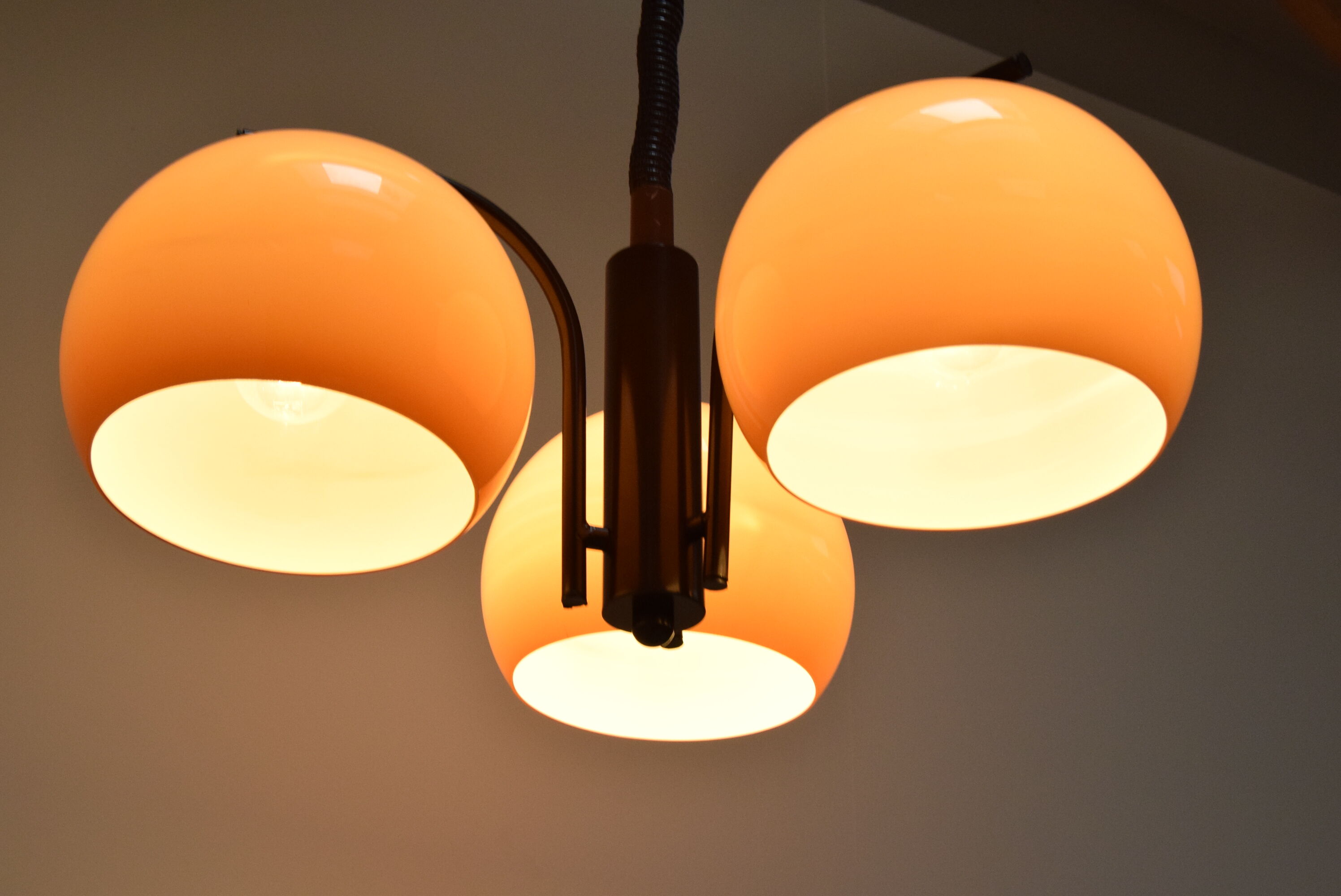 Mid-century adjustable chandelier ,1970's