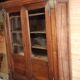 Period empire display bookcase in solid walnut