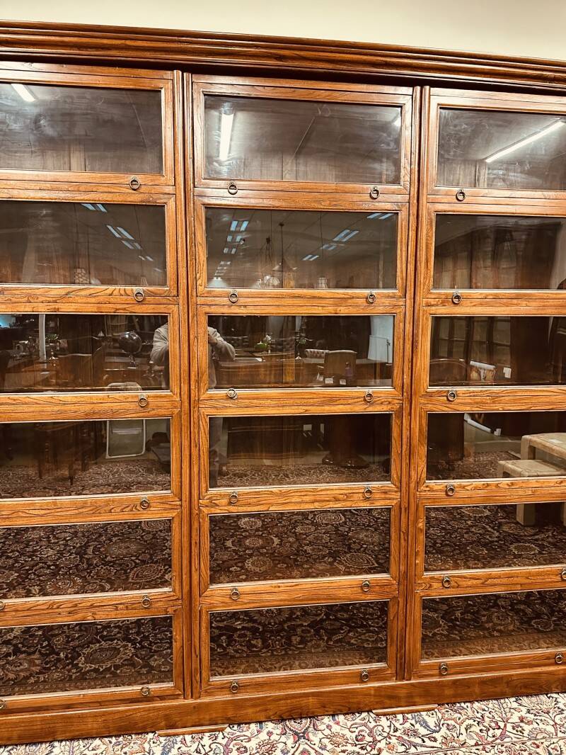 Large Classic English Globe Wernicke Bookcase