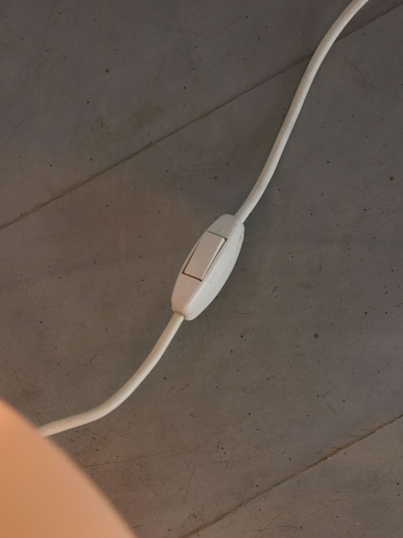 Mid-century brass & glass table lamp