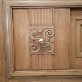 Sideboard buffet oak charles dudouyt art deco 1940