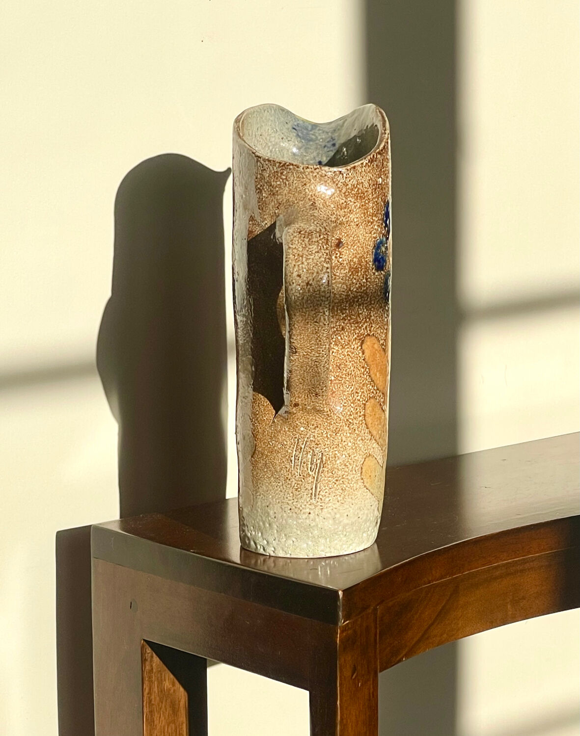 Stoneware jug by Jean Claude Monange.