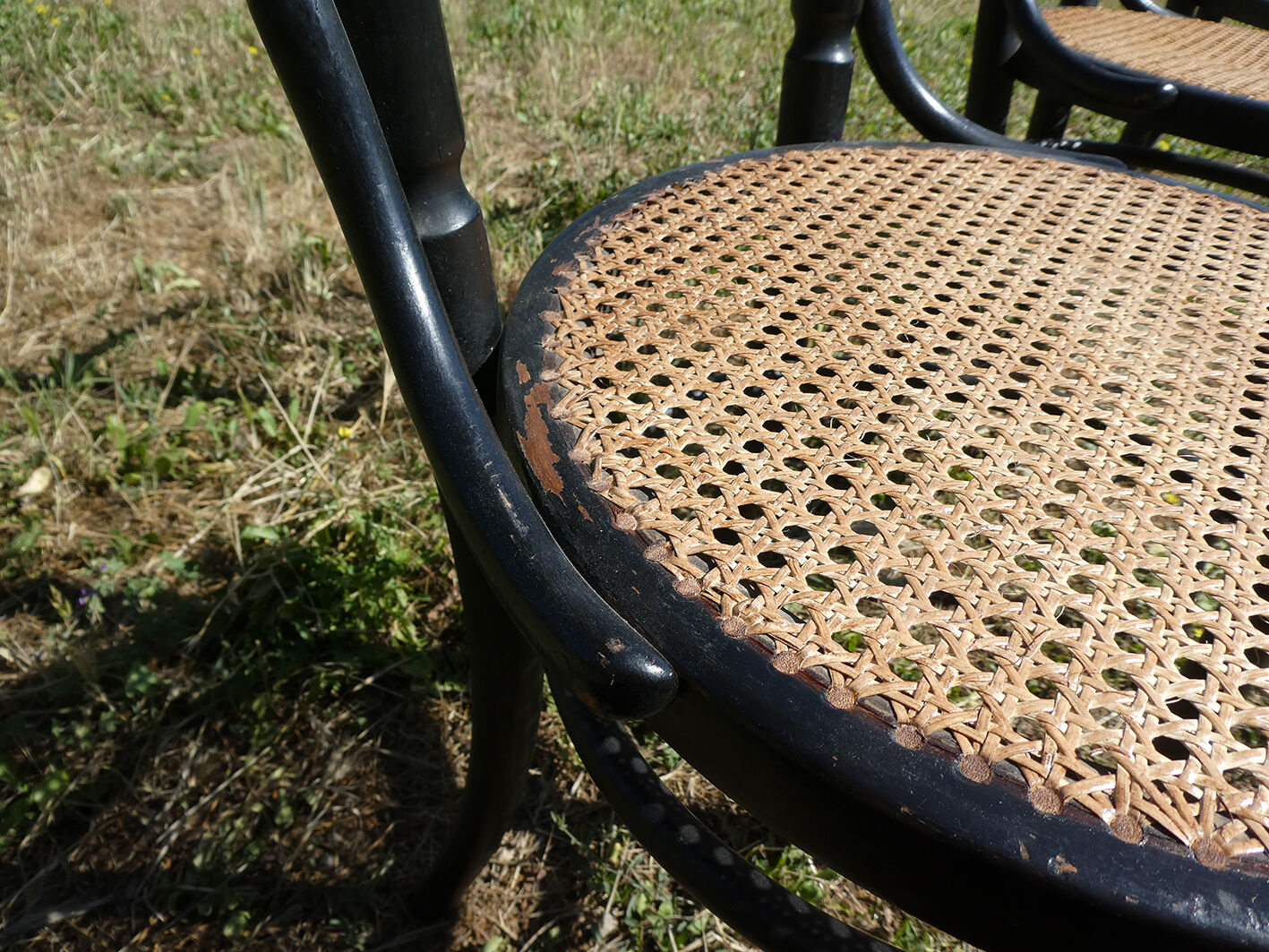 Lot de 3 chaises bistrot Fischel noires
