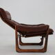 1960s adjustable leather armchair by Genega Mobler, Denmark