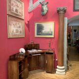 Art Deco Veneer Writing Desk or Vanity Table, 1920s