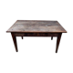 Table de ferme en chêne massif avec 1 tiroir 130cm