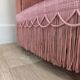 Toad sofa in old pink velvet