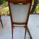 8 chaises scandinaves style italien 1950 bois et cuir blanc