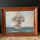 Oil painting on marine panel