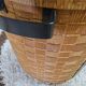 Vintage Rattan Brutalist Bar Cart