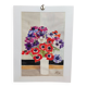 Aquarelle par Michel Roubille, bouquet de fleurs 1988.