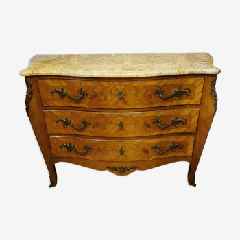 Commode marquetée style Louis XV