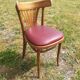 Set of 41 bistro chairs seated red skaï