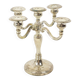 Vintage Candlestick Silver-Plated Metal Adjustable 20cm