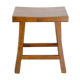 Tabouret brutaliste en acajou 1960