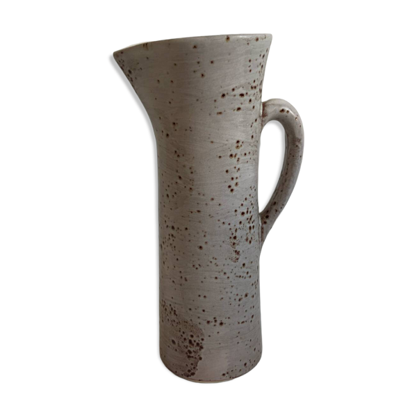 Carafe en céramique mouchetée Gladys, années 70