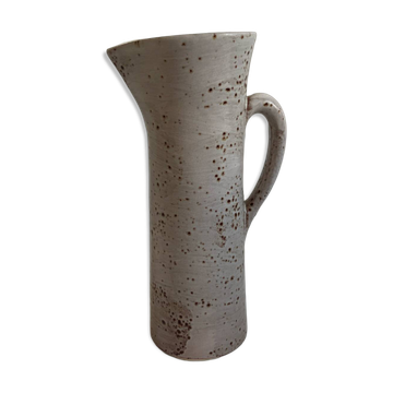 Carafe en céramique mouchetée Gladys, années 70