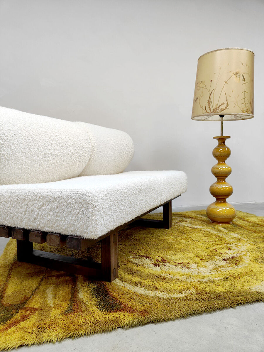 Tapis suédois design vintage 'Psychédélique'