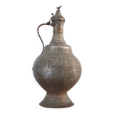 Pichet à eau turc antique en métal, Empire ottoman, très ancien, années 1880
