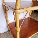 Bamboo trolley on casters