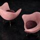 Vintage Mid-Century Space Age Velour Lounge Set from Paged, 1972, Set of 3